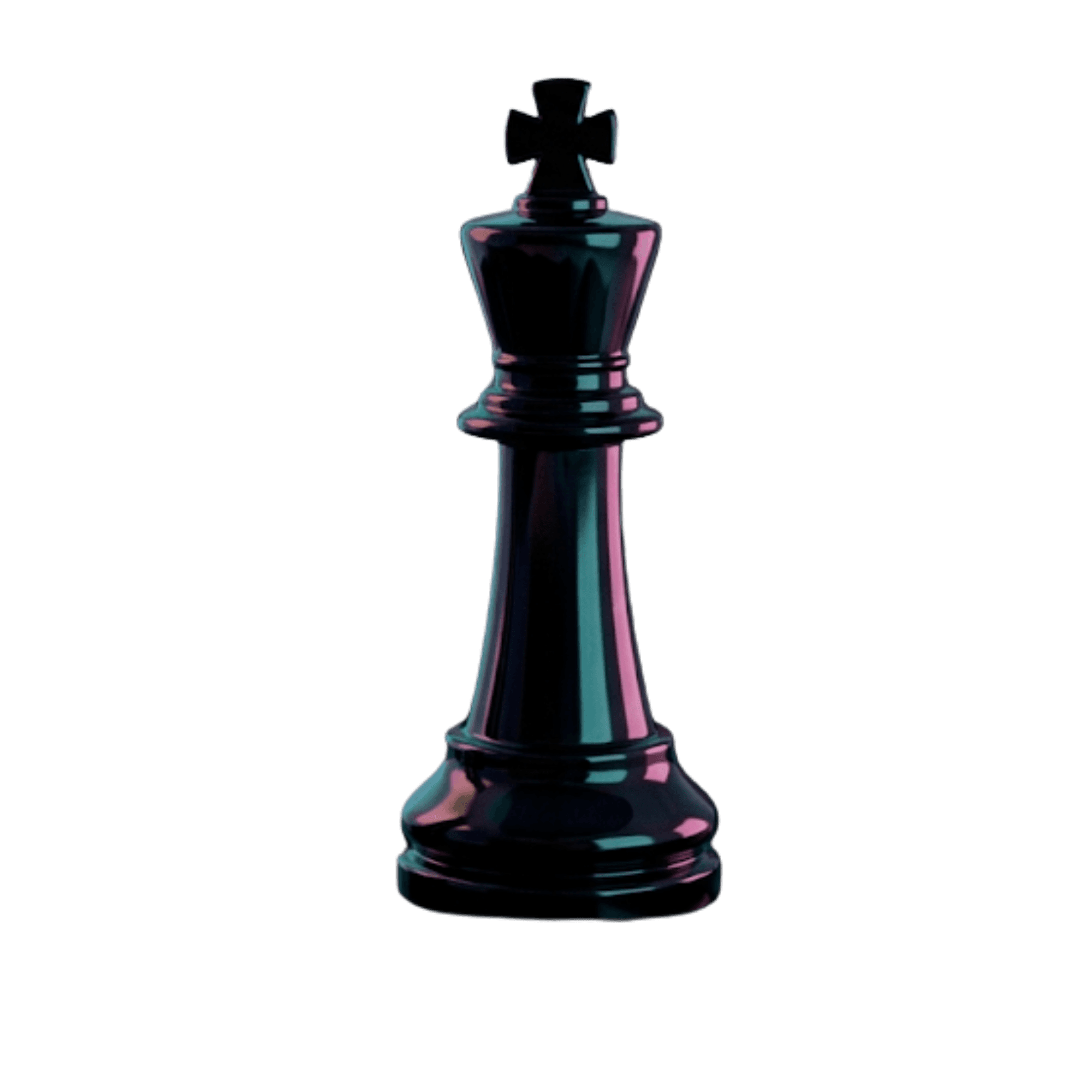 Dark king chess piece